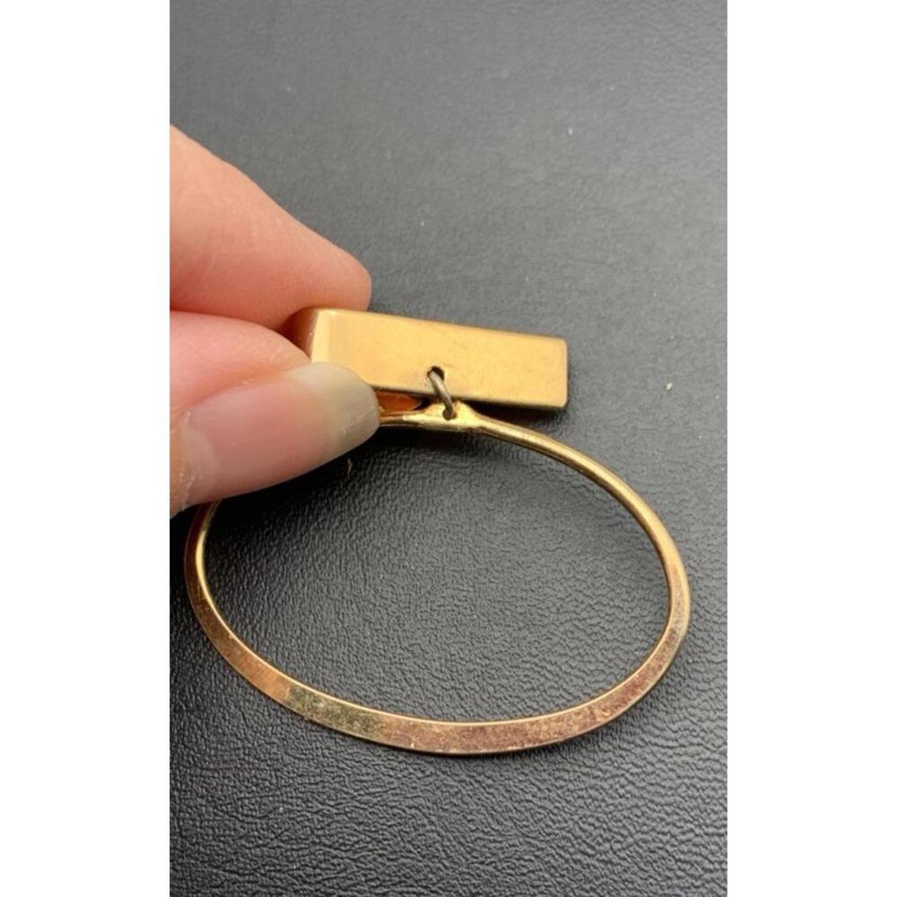 Vintage Swank Gold Tone Tie Clip Signed - Picture 3 of 5